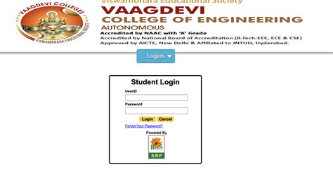 vaagdevi student portal login|Vaagdevi Engineering College.
